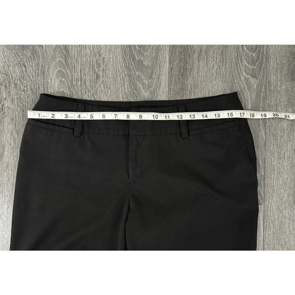 AB Studio Women's Size 10 Black Pants Career Dress Slacks Flat Front Poly Blend - Picture 4 of 8